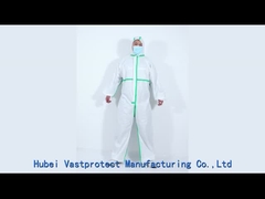 Warmteverzegelde band naad CE Type4/5/6 Niet-geweven beschermende overalls Op maat gemaakte aanvraag