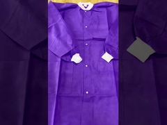 Unisex beschermende polypropyleen niet-geweven PP SMS wegwerplaborkleed voor medische tandheelkunde en verpleegkunde