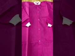 Microporeuze PP SMS niet-geweven eenmalige visitorjas Labjas