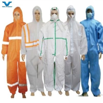 Antistatische eenmalige kleding voor asbestverwijdering CE categorie 3 III type 5/6 beschermende kleding