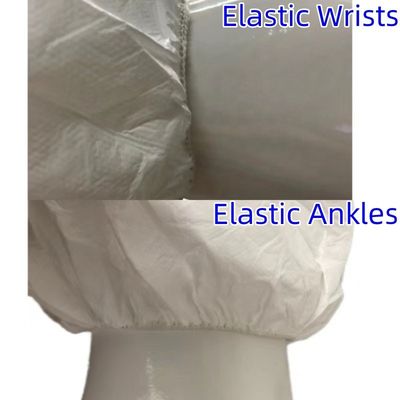 Breathable Anti-Static EN1073 Wit wegwerp microfilmpak voor vaste deeltjes