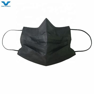 Blauw-wit-zwart oorloop 3-voudig wegwerpmasker met CE-EN14683-certificering
