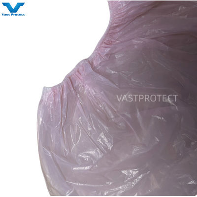 Gepersonaliseerd wegwerp PE Roze schoenenbekleding voor laboratoria Waterdicht materiaal 17 x 40cm