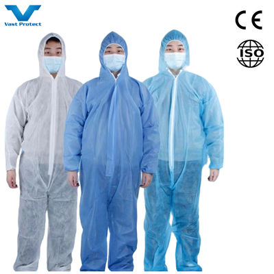 Anti-statische CE-kleding van type 5/6 Microporeus/PP/SMS Industrieel PPE