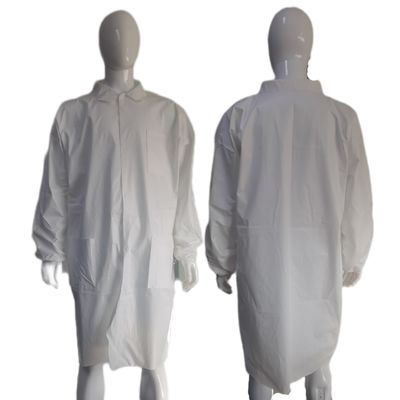 Beschermende labjas met stofbestendigheid in polypropyleen microporeus SMS nonwoven