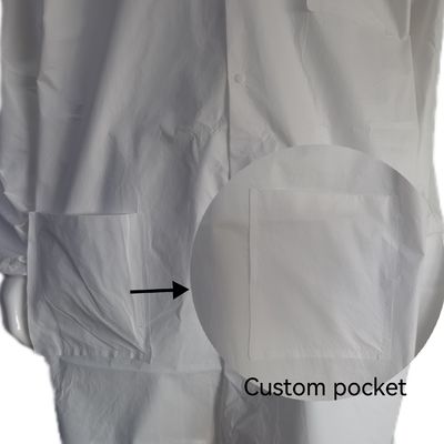 Beschermende labjas met stofbestendigheid in polypropyleen microporeus SMS nonwoven
