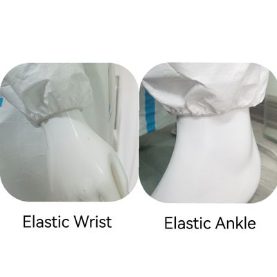 Anti-statische Tyvek 400-overalls Type 5 6 Microporeus veiligheids-P.P.E.