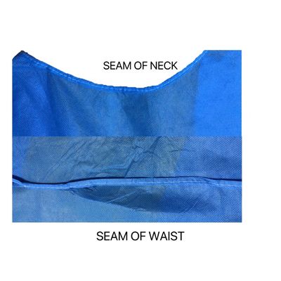 ANSI-compliant Blauw SMS-isolatiejas 120 x 140 cm voor ademende bescherming