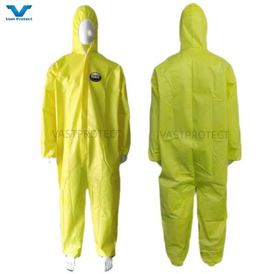 Categorie 3 III Type 5 6 Eenmalige overalls met elastische polsen en enkels Niet-geweven SMS