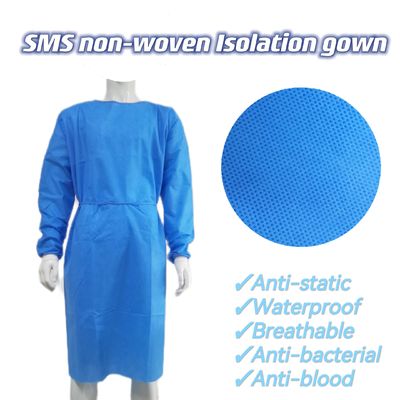 Blauw ademend antistatisch isolatiejas AAMI niveau 2 3 Voor beschermingsmiddelen