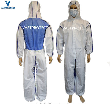 Sprayverf Microporeuze beschermende overhemd met SMS achterpaneel logo sticker gratis