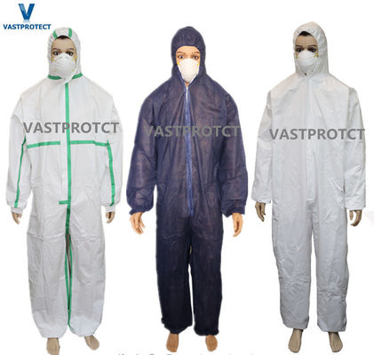 3XL eenmalige overalls zuurbestendige 50GSM 55GSM 60GSM 65GSM 70GSM