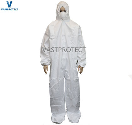 Volledige betaling Witte overalls Pakken Eenmalige overalls met motorkap en schoenenbedekking
