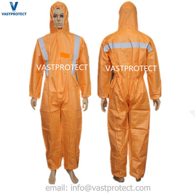 Mechanische werkkleding Oranje eenmalige overalls Ce type 5/6 Cat 3 beschermende kleding US