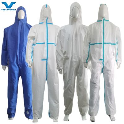 Gepersonaliseerde CE Cat 3 Type 5 6 Antistatische En1149 wegwerpmicroporeuze beschermende kleding