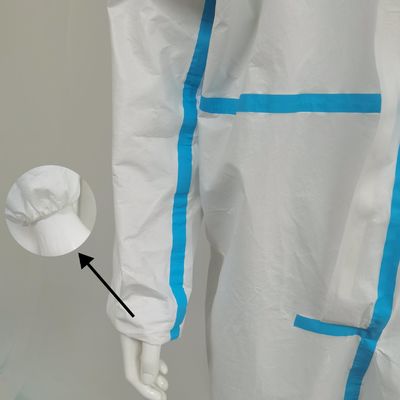 Duurzaam beschermend overhemd met blauwe band