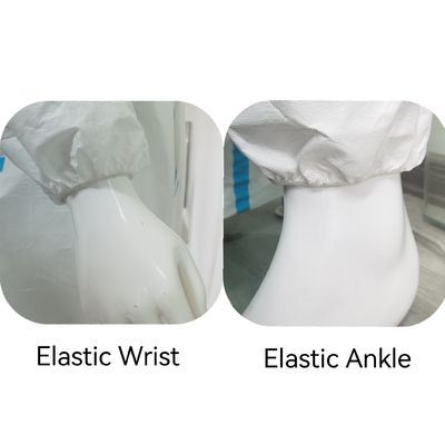 Aanpassing Anti-Splash Wegwerp Microporeuze Overall Met Tape Naad Niet-Steriele
