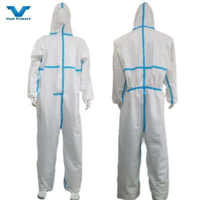 En1149 Anti-statische microporeuze overhemd met bandnaad 175 x 140 cm zonder schoenenbedekking