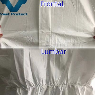 Eenmalige witte microporeuze kleding met anti schimmel en antibacteriële eigenschappen