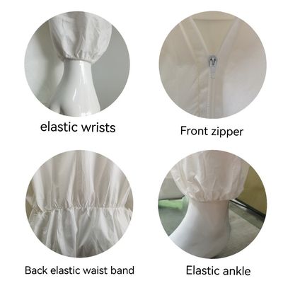 Breathable protective clothing En1149 Microporeuze overalls met volledig gesloten ontwerp