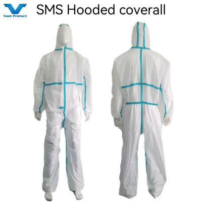 Witte eenmalige kleding met CE-certificaat Type5/6