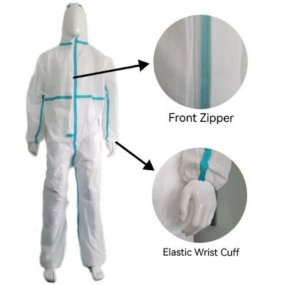Witte eenmalige kleding met CE-certificaat Type5/6