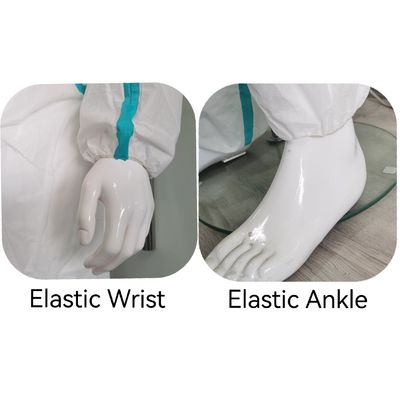 Witte eenmalige kleding met CE-certificaat Type5/6