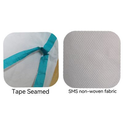 Witte eenmalige kleding met CE-certificaat Type5/6