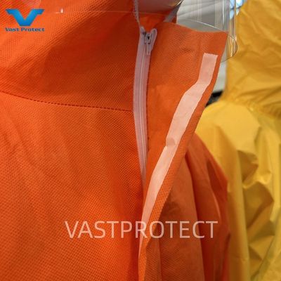 VS-markt Oranje eenmalige overalls met reflecterende band en CE-certificering Type4/5/6