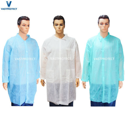 Niet-geweven PP microporeuze labcoat stofbeschermer 20000pcs/dag Productie