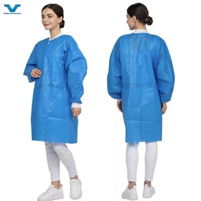 Eenmalig laboratoriumjas waterdicht niet-geweven werkkleding Uniform microporeus model nr. VPT-501
