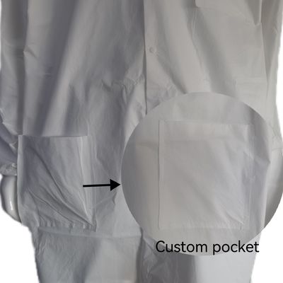 Gepersonaliseerde niet-geweven werkkleding PPE Uniform Visitor Coat Lab Coat VASTPROTECT-501