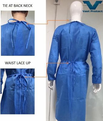Ademend SMS Stof Chirurgische jurk Overall Stofproof Hydroponic Isolatie Kleding