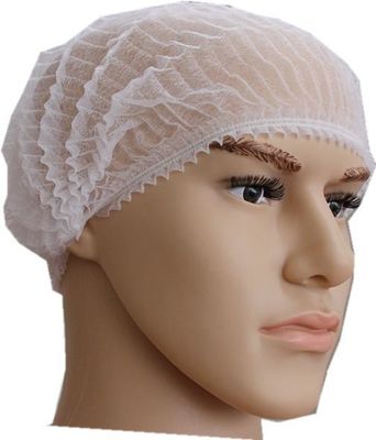 Wegwerp PP 16GSM 18 inch witte mob cap niet gesteriliseerd