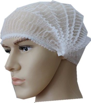 Wegwerp PP 16GSM 18 inch witte mob cap niet gesteriliseerd