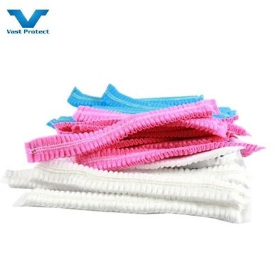 Eenmalig blauw 18g PP Clip Mob Bouffant Cap voor voedselverwerking