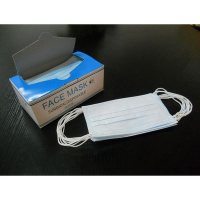 Type I II Iir Beschermend 3 Ply Zwart-wit oorloop PP Niet-geweven wegwerpmasker