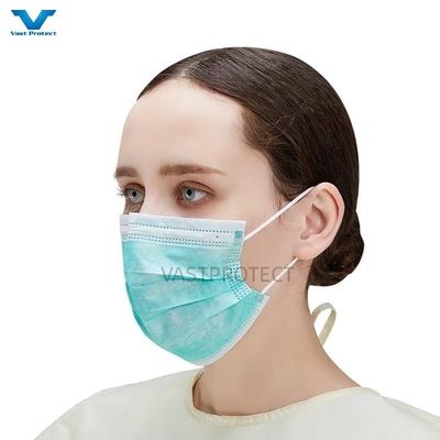 En14683 3 Ply ademend oorloop volwassen gezichtsmasker met FFP1 filter rating en CE-goedkeuring