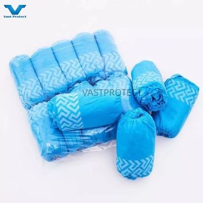 Wegwerpschoenbedekking PP 10g Blauw Anti-Slip OEM 17 X 41cm