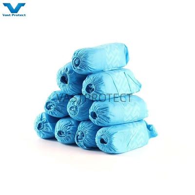 Wegwerpschoenbedekking PP 10g Blauw Anti-Slip OEM 17 X 41cm