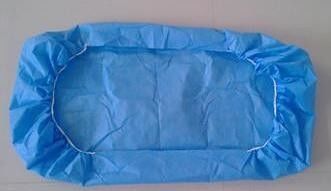 80*200cm Aanpassing Wegwerp PP Spunbond Niet-geweven stoffen beddengoed in wit blauw