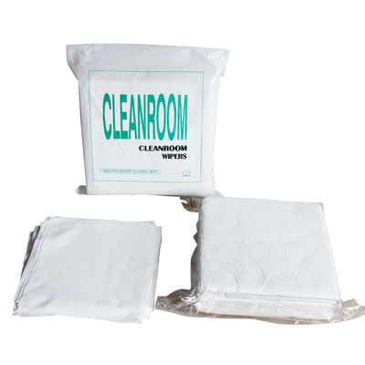 Lintvrij 100% polyester dubbel gebreide schoonruimte doekjes 23 * 23 cm laserverzegeld waterdicht
