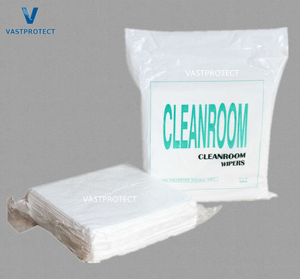 Niet waterdichte 9" polyester dubbel gebreide schoonruimte doekjes voor ISO-klasse 7 schoonruimten
