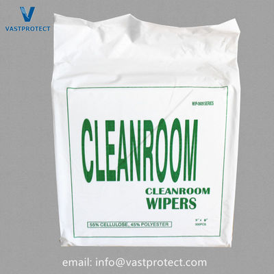 Cleanroom Wiper 0609 Lintvrij Polyester Cellulose gesponnen niet-geweven doekjes VPTWIP06
