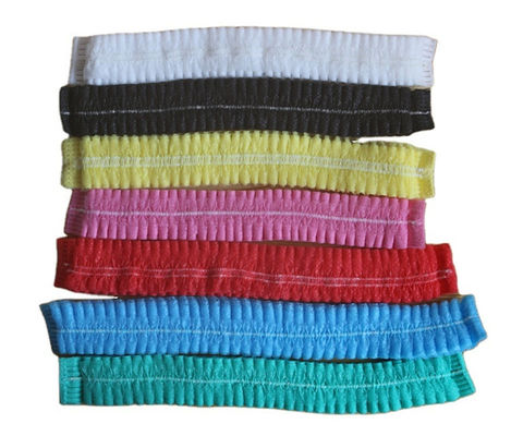 Double Elastic Nonwoven PP Clip Strip Bouffant Hairnet Mob Cap voor hoofd haarbedekking