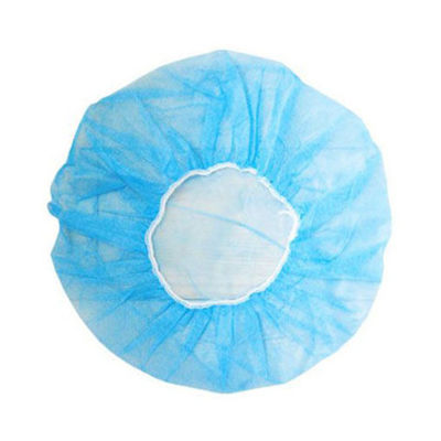 Laboratoria 21&quot; 24&quot; 10GSM 14GSM Zwart Niet-geweven PP Wegwerp haarnet Ronde Bouffant Cap