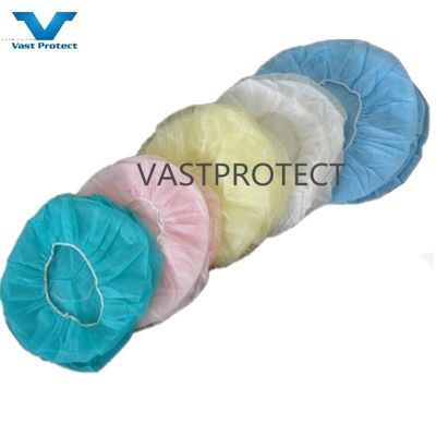 Laboratoria 21&quot; 24&quot; 10GSM 14GSM Zwart Niet-geweven PP Wegwerp haarnet Ronde Bouffant Cap