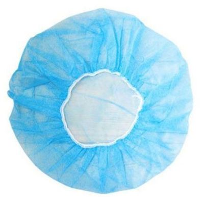 Niet-geweven PP wegwerp Ronde Bouffant Cap 10GSM 18" 19" 21" 24" Inches Wit Blauw Groen Roze Rood Paars Oranje 100 Per Bag 1000 Per Karton
