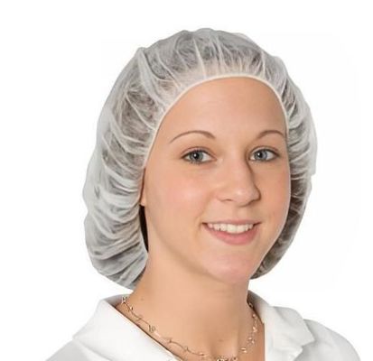 V102 Witte 21" Inch Chefs Bouffant Caps Bulk Haircuts voor Restaurant Food Service