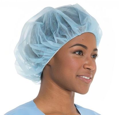 V102 Witte 21" Inch Chefs Bouffant Caps Bulk Haircuts voor Restaurant Food Service